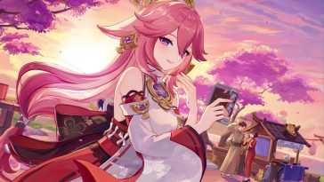 《原神》Yae Miko 樱花日落动态壁纸
