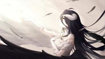 高清动漫动态壁纸：Albedo女王之夜