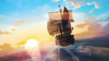 One Piece动态壁纸：千阳日落海洋