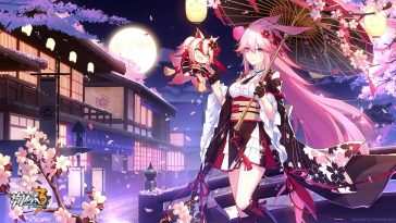 樱花月夜动态壁纸