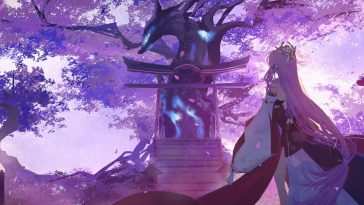《原神》樱花神像动态壁纸