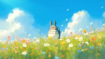 《龙猫花田动态壁纸》