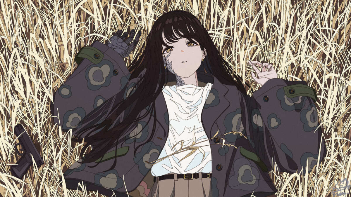长发女孩与自然