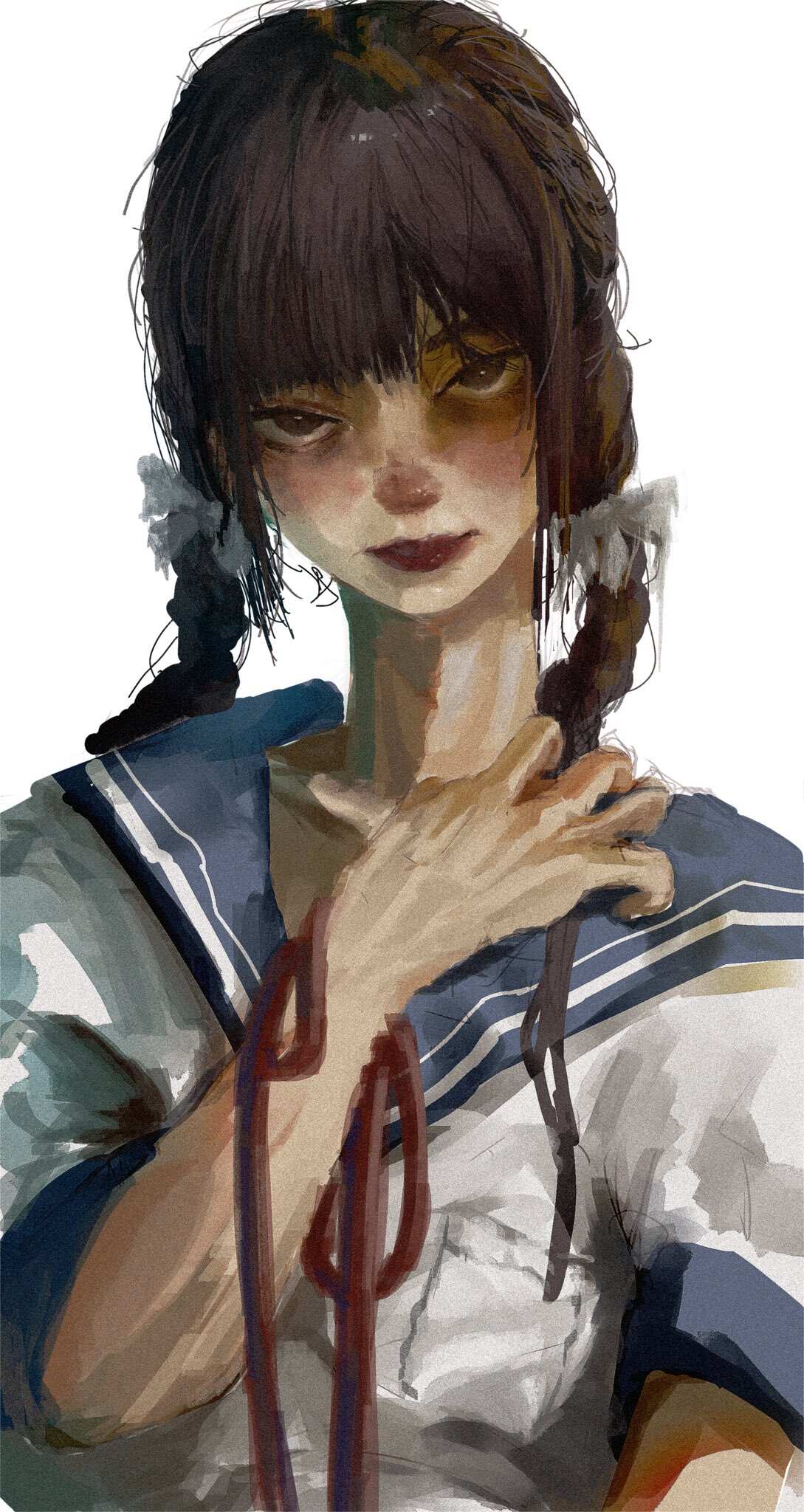 双马尾少女