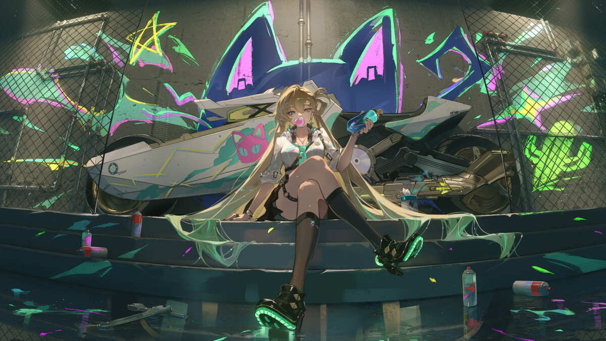 霓虹少女与机车