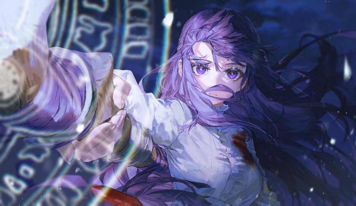 紫发少女动漫壁纸