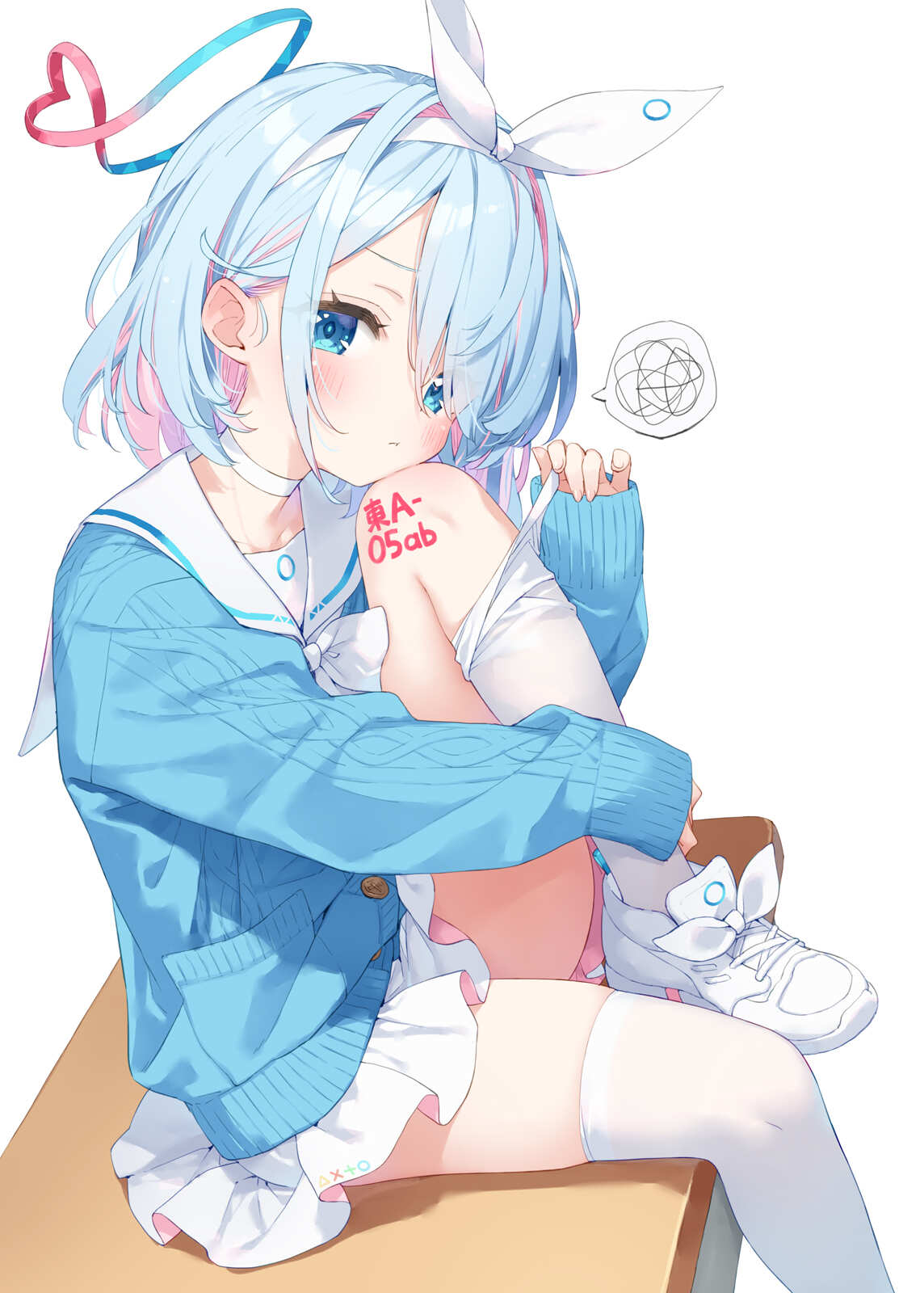 蓝发少女动漫壁纸
