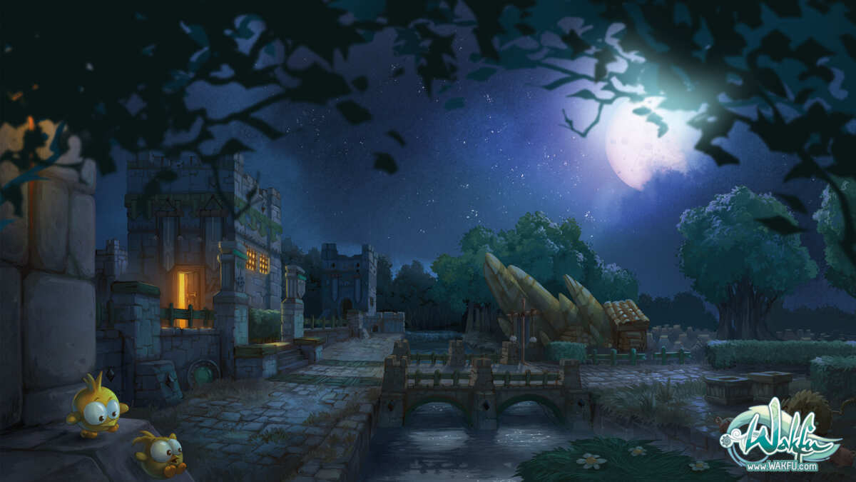 星空下的古堡