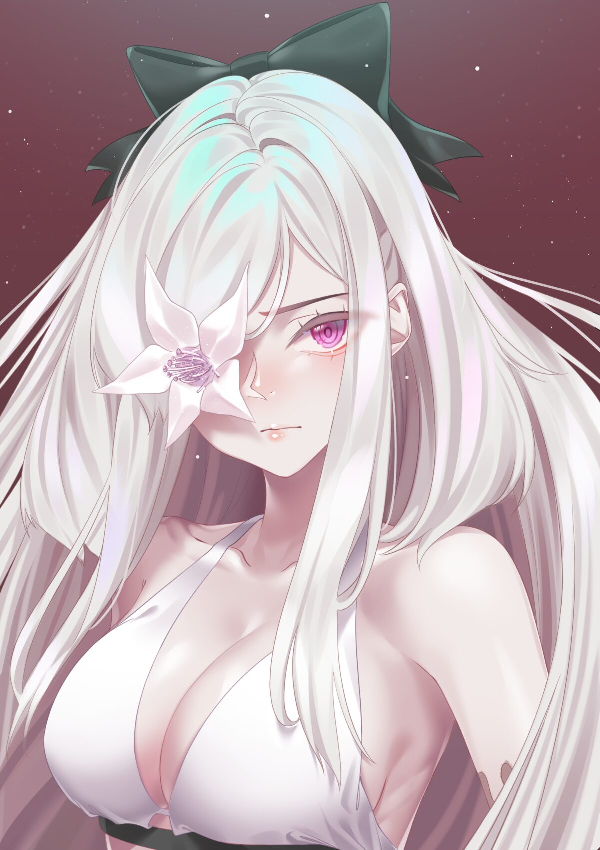 白色长发女孩