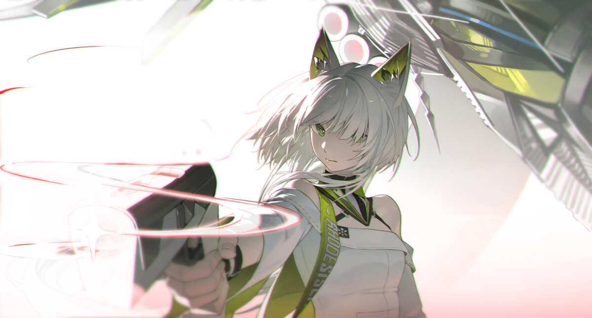 银发狐耳少女壁纸