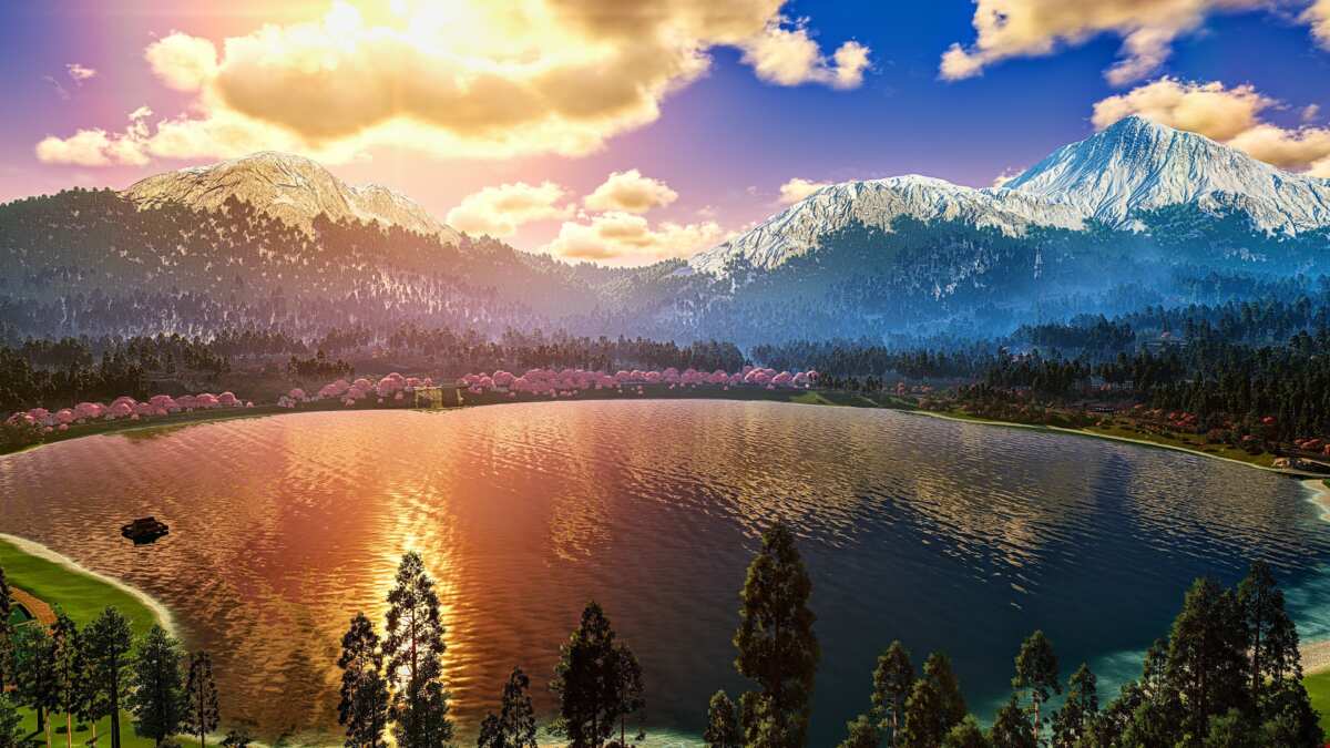 湖光山色自然风光壁纸