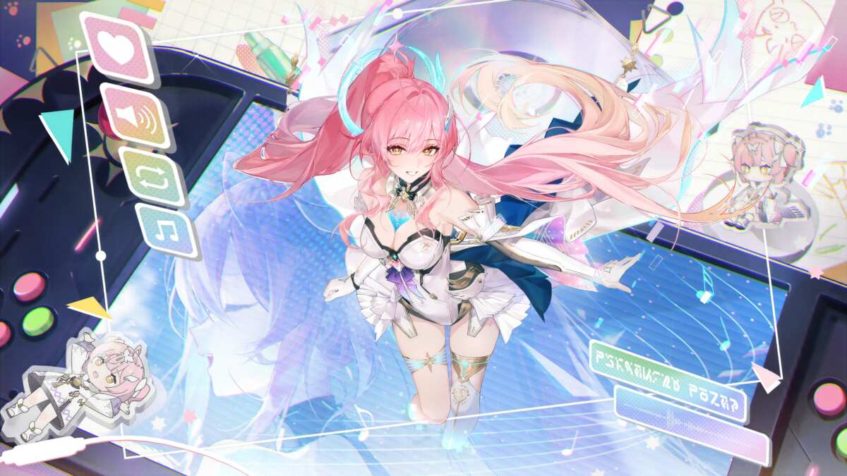 粉色长发女孩动态壁纸