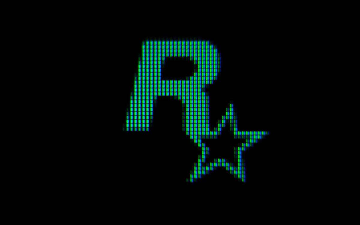 像素风格字母R壁纸