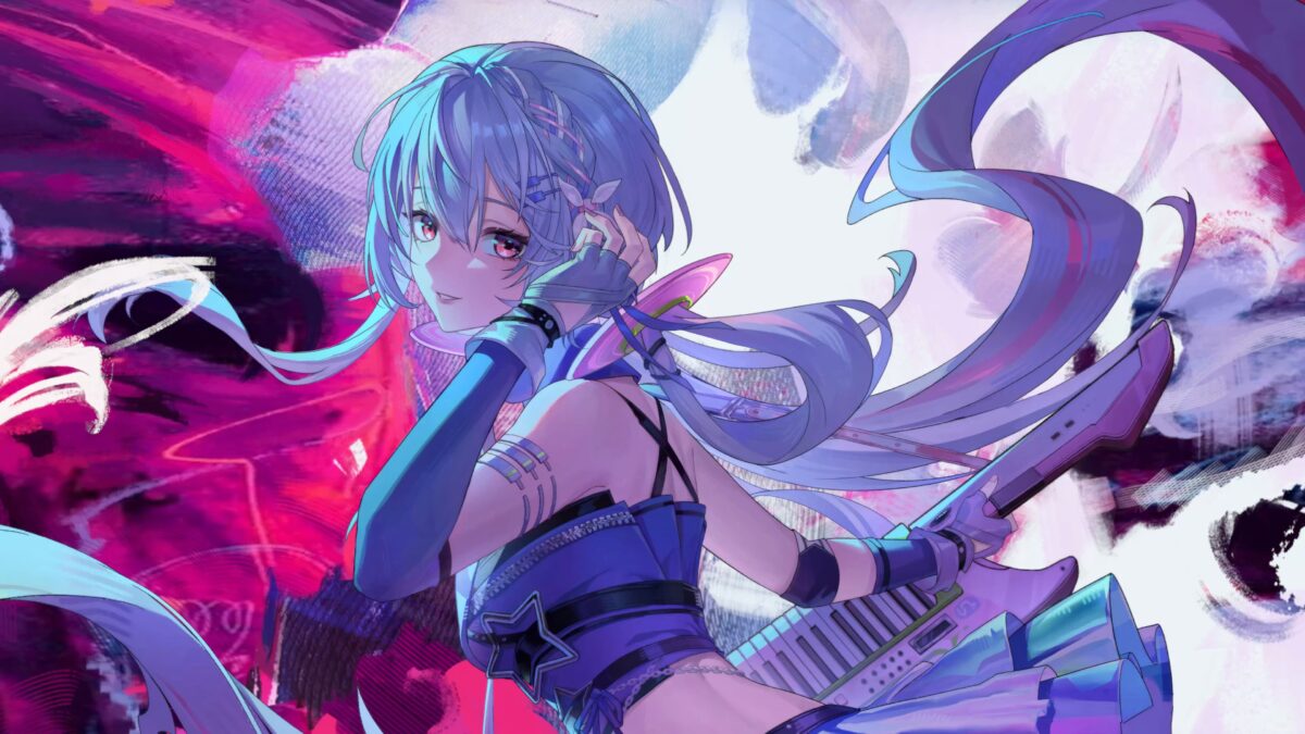 蓝发少女动态壁纸