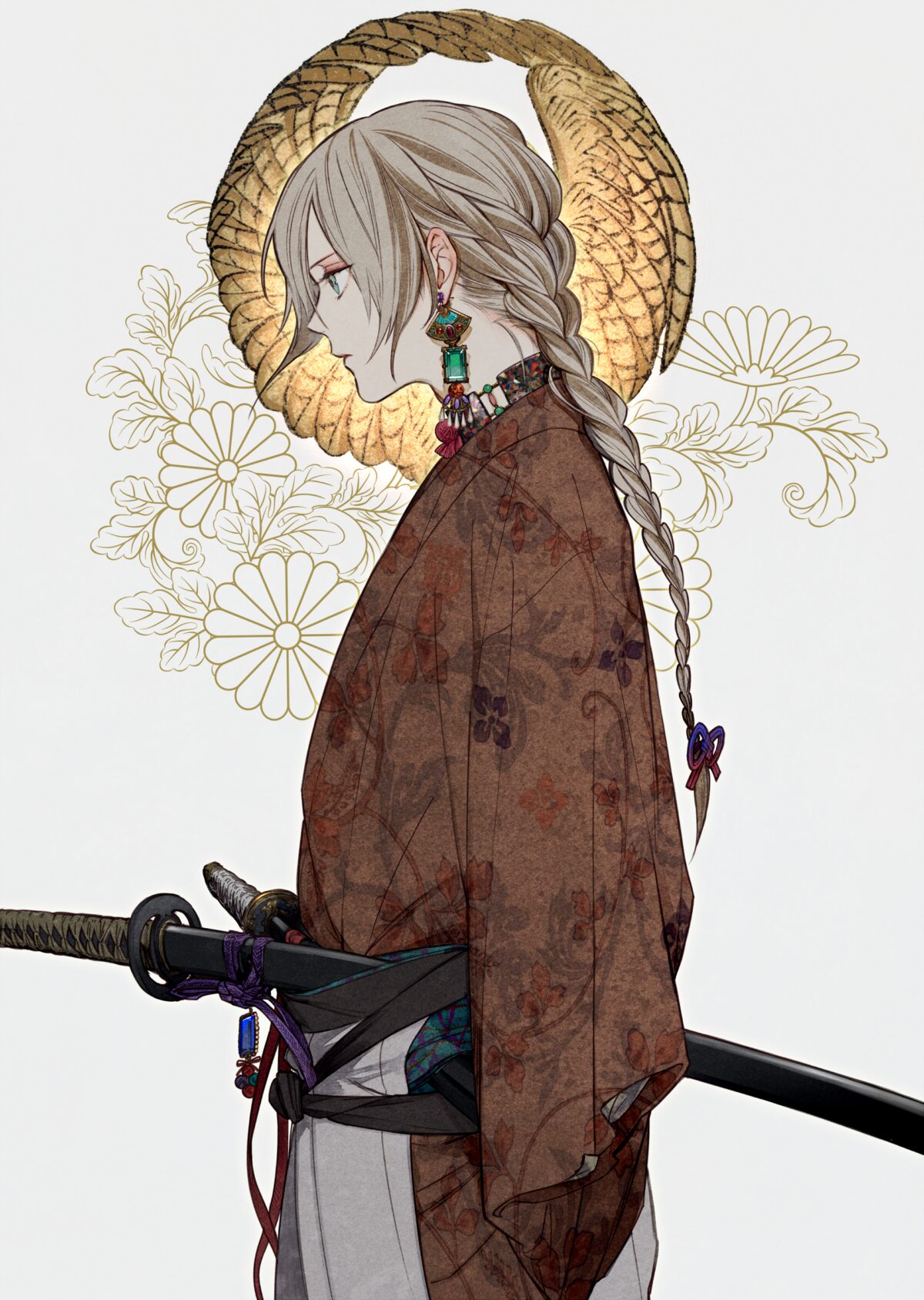 白发武士