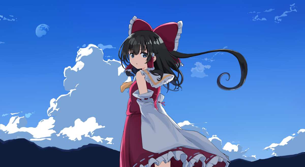 天空下的红发少女