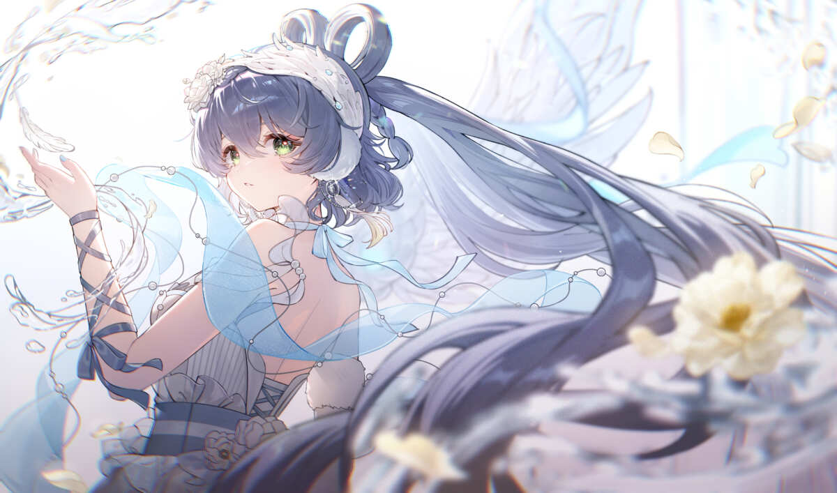 梦幻蓝发女孩
