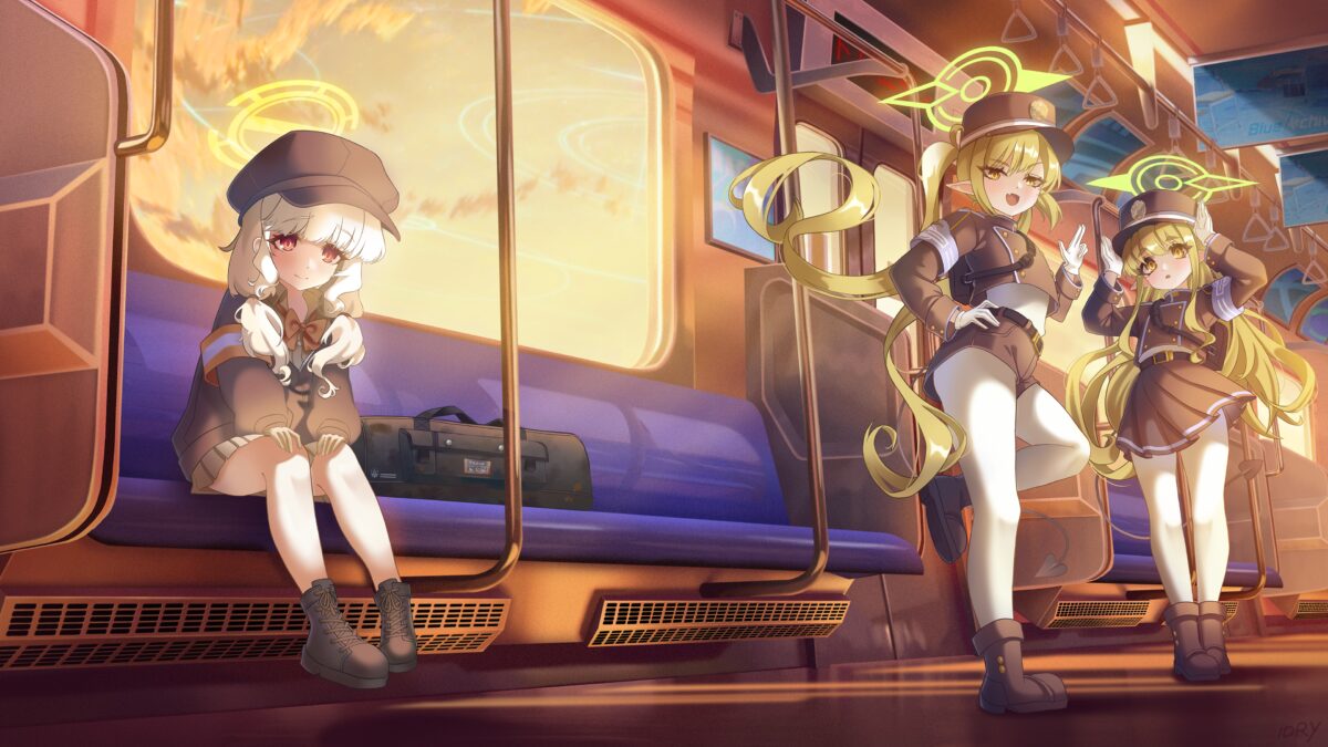 蓝Archive角色地铁之旅