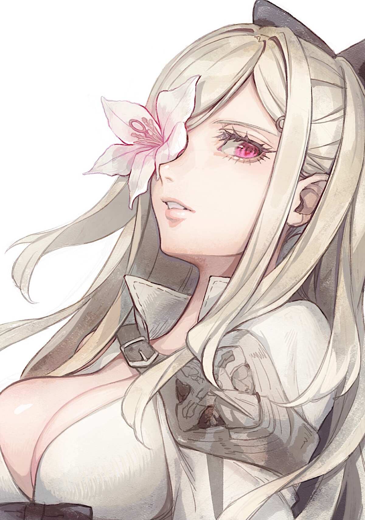 白色长发女孩