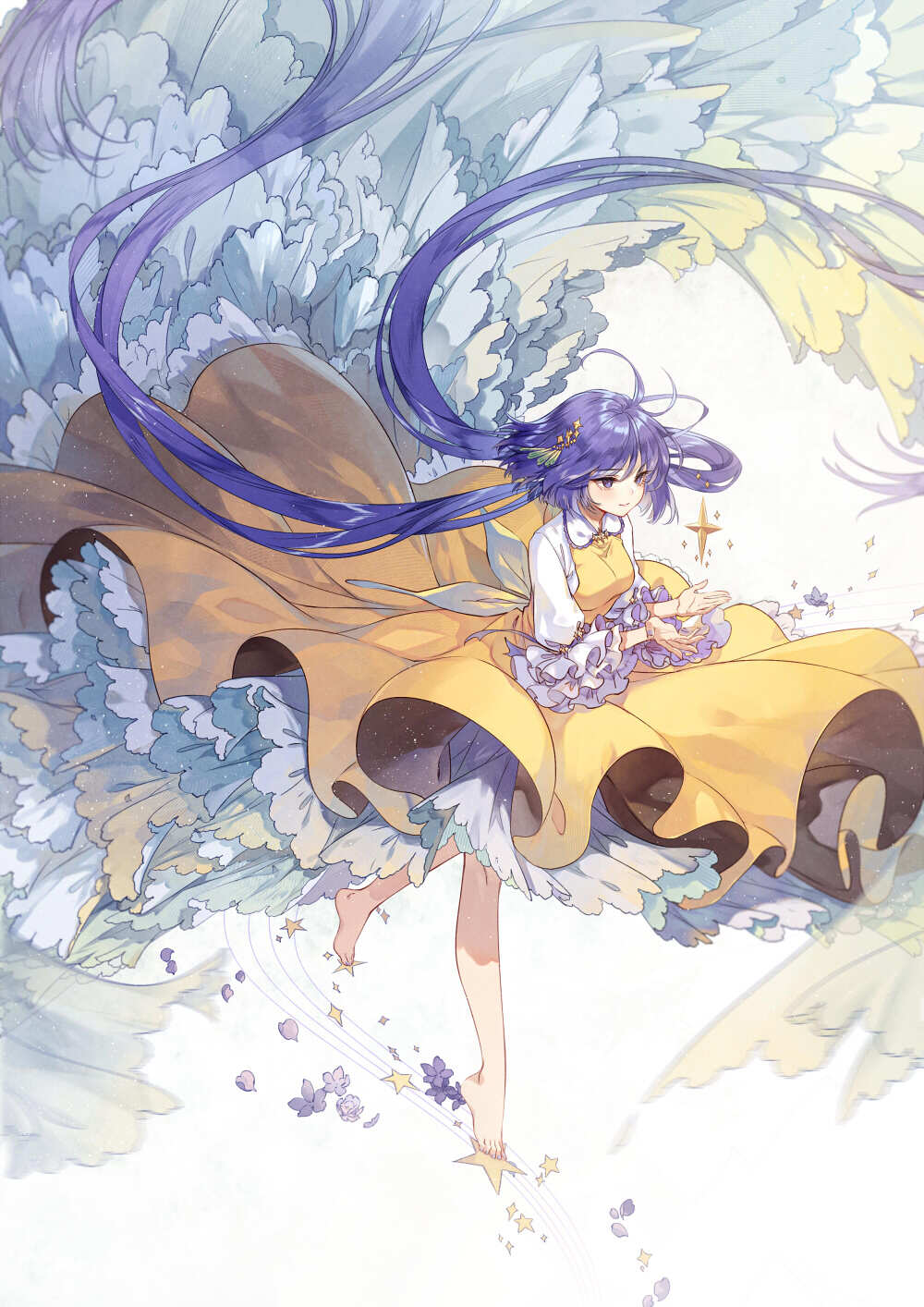 紫发少女