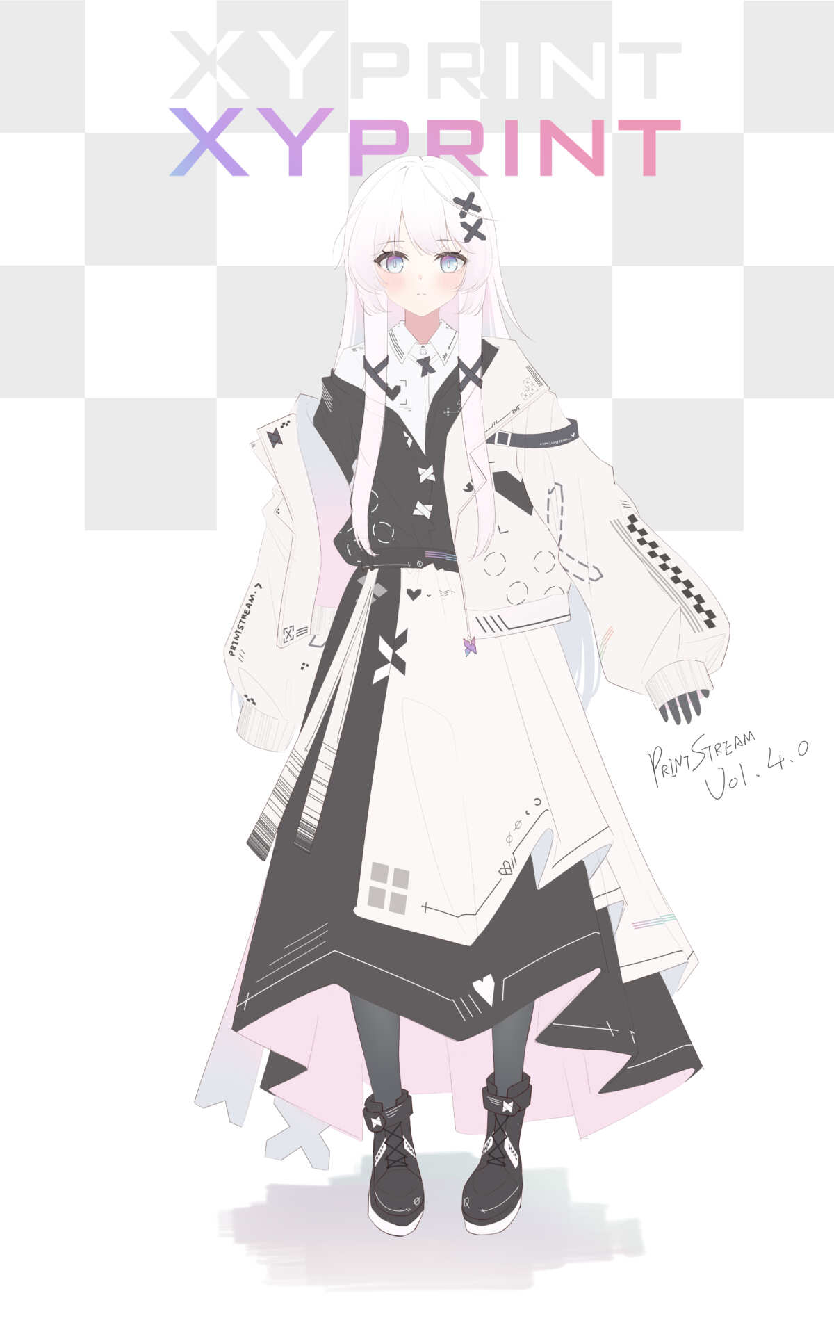 白色长发女孩动漫壁纸