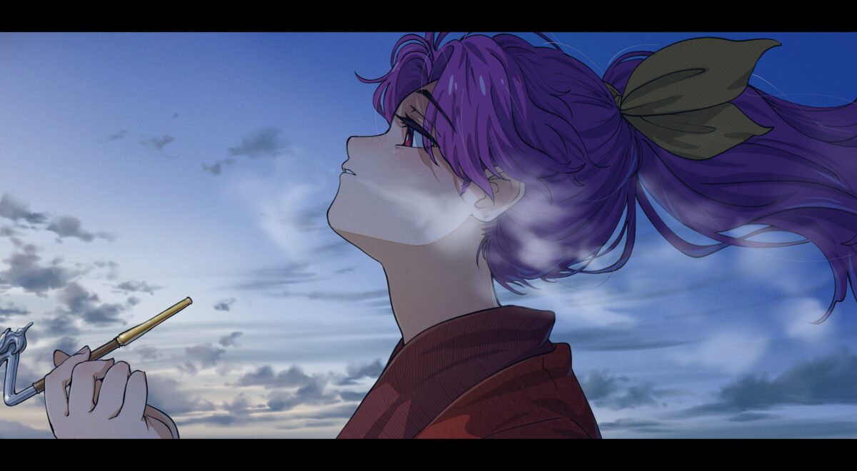 紫发少女