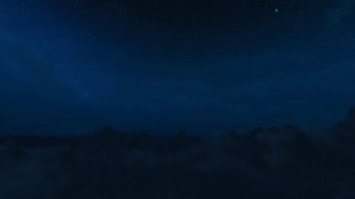 星空下的宁静夜色