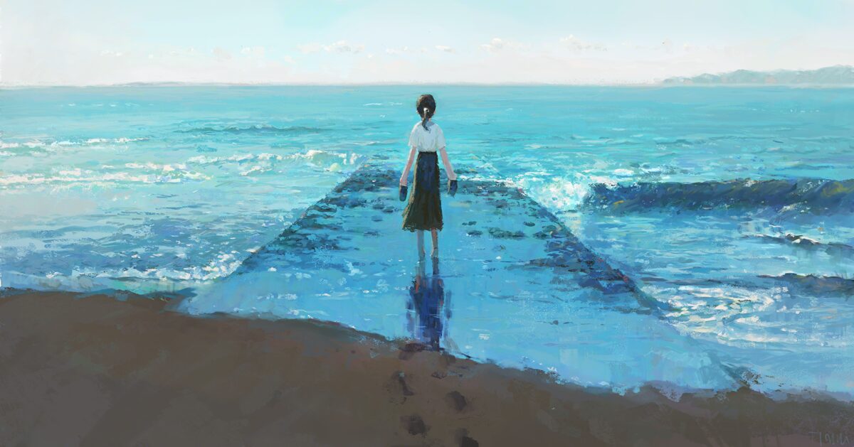 海边的少女