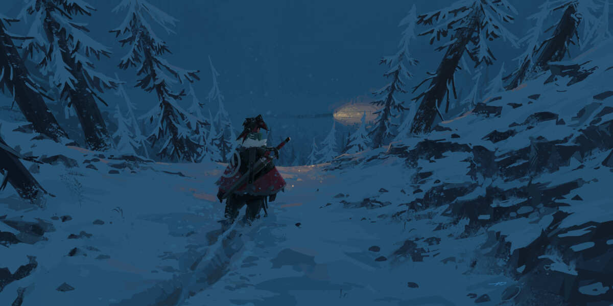 雪夜森林之旅