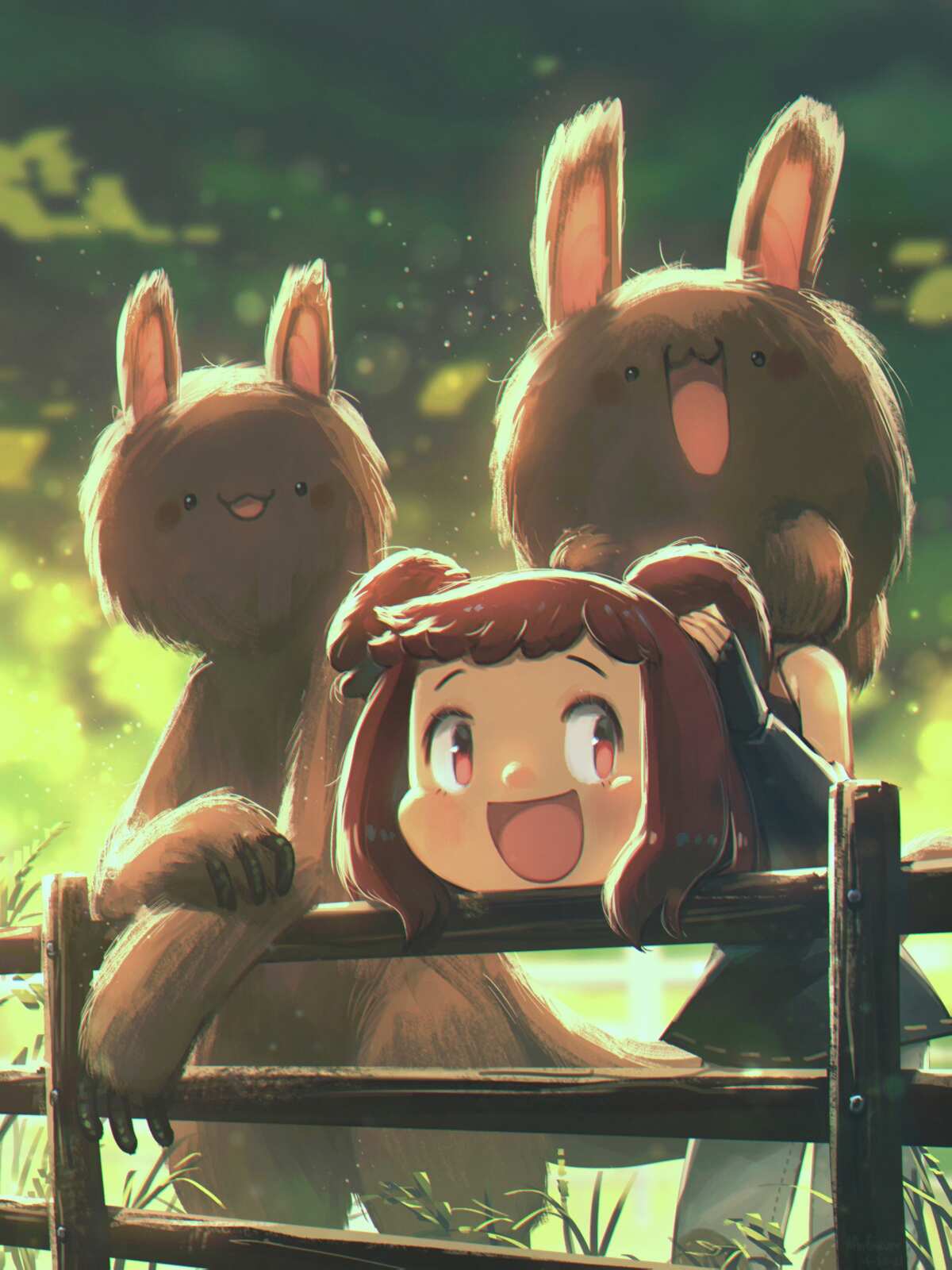 治愈系女孩与兔子