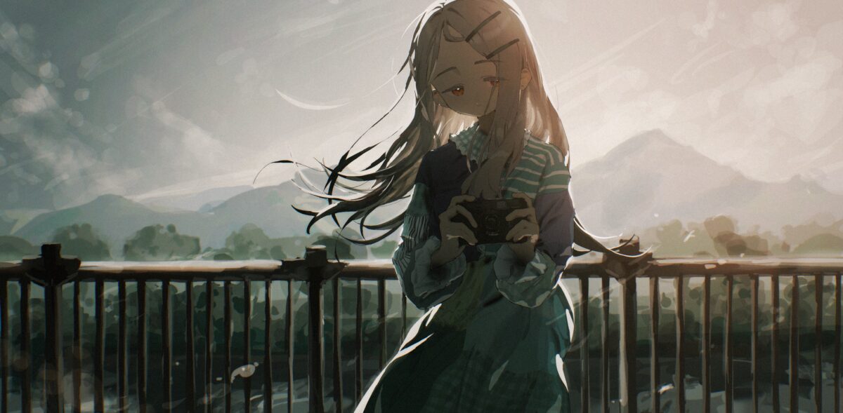 阳光下的少女