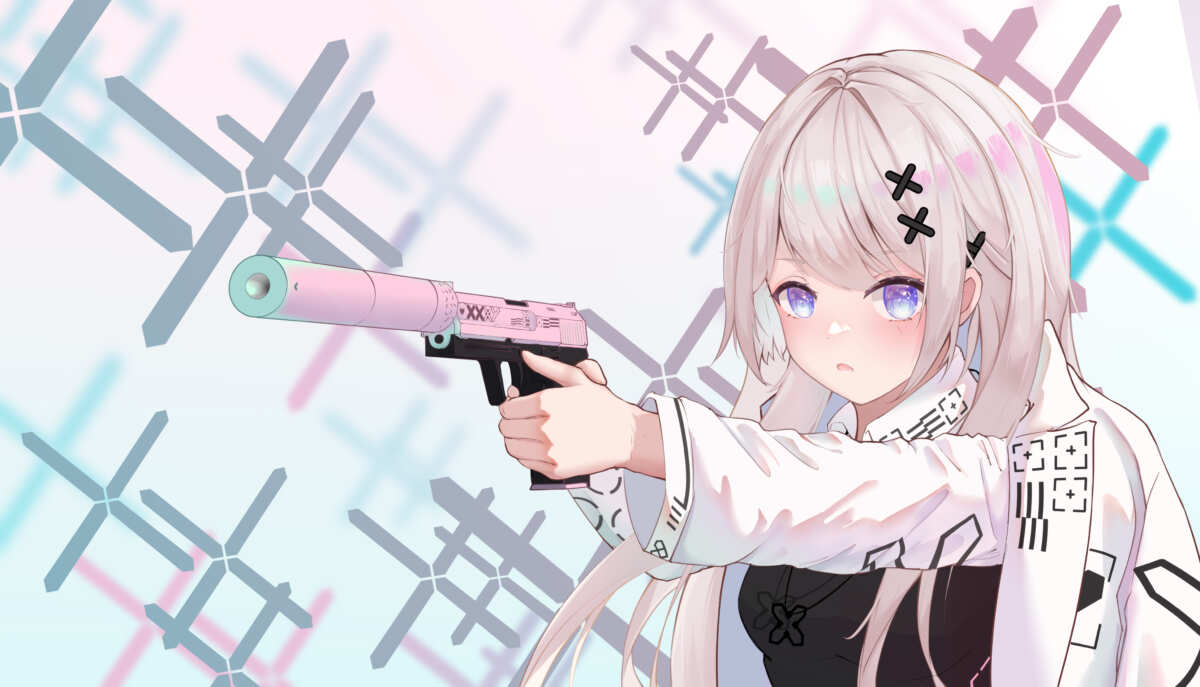 粉色枪械少女