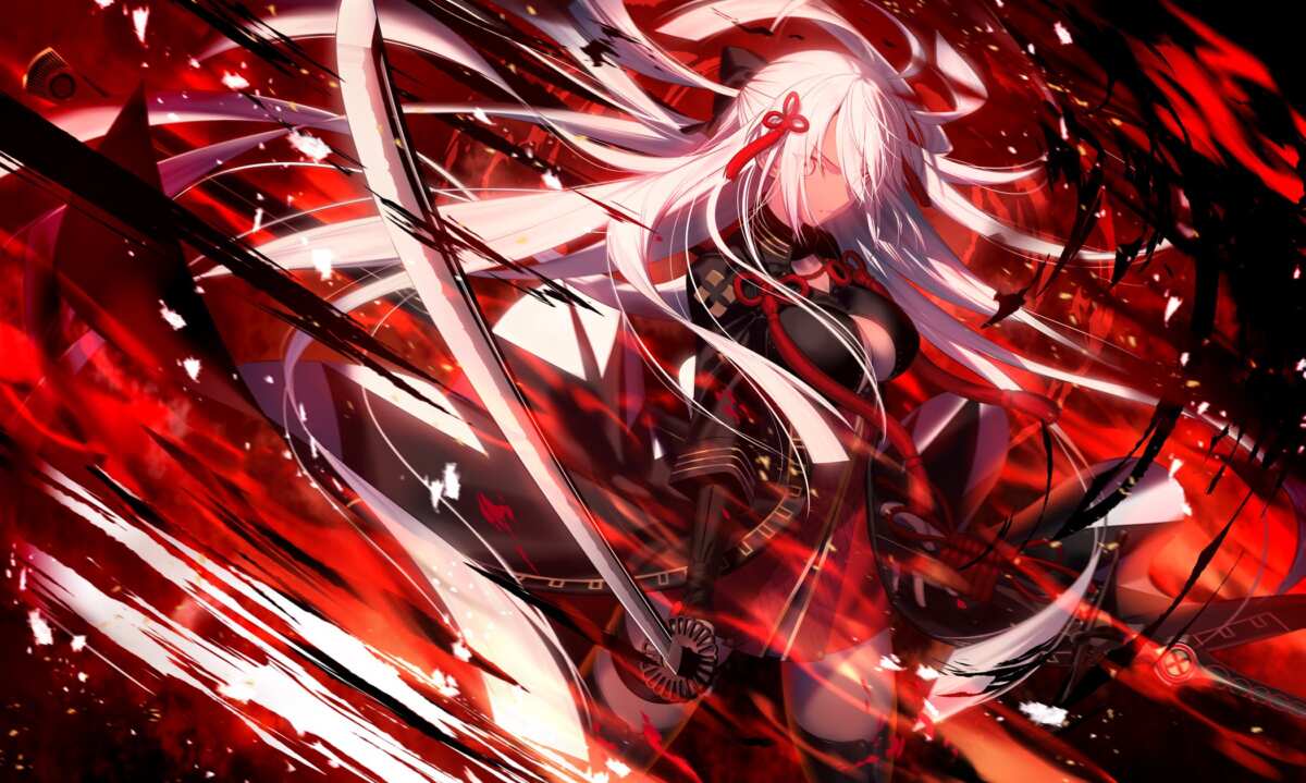 白发少女与剑