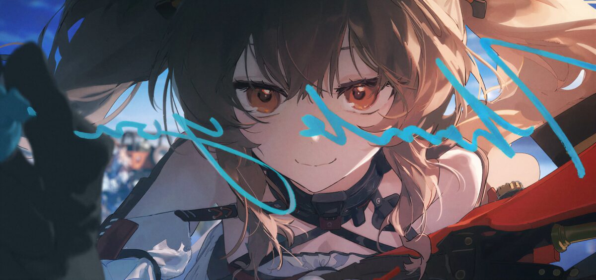 双马尾红眼少女
