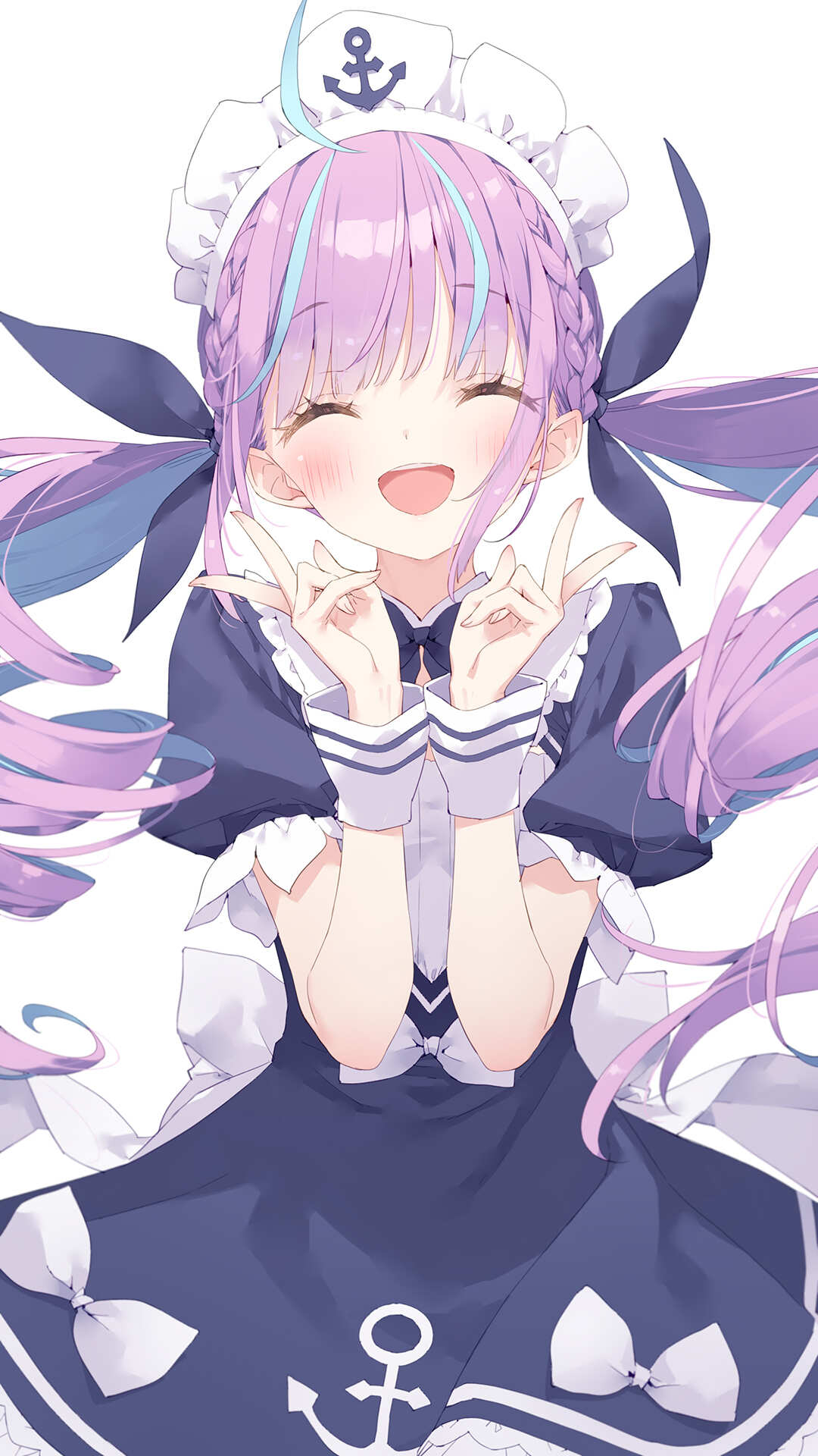 粉色长发少女