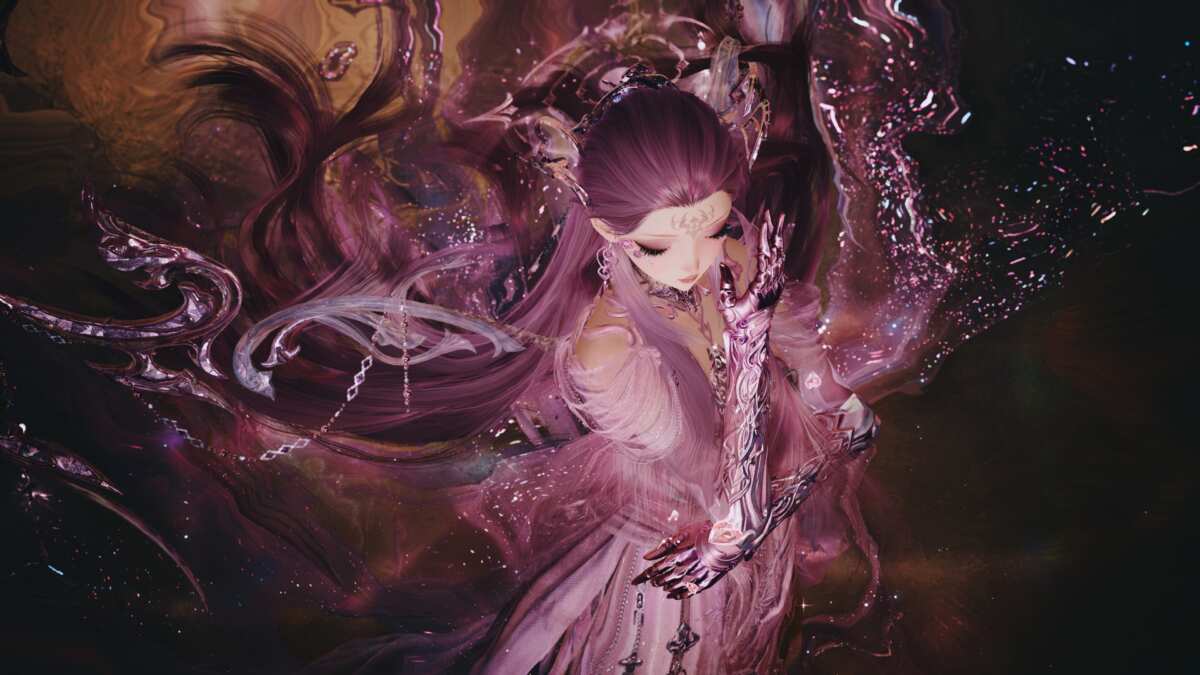 紫色长发女孩