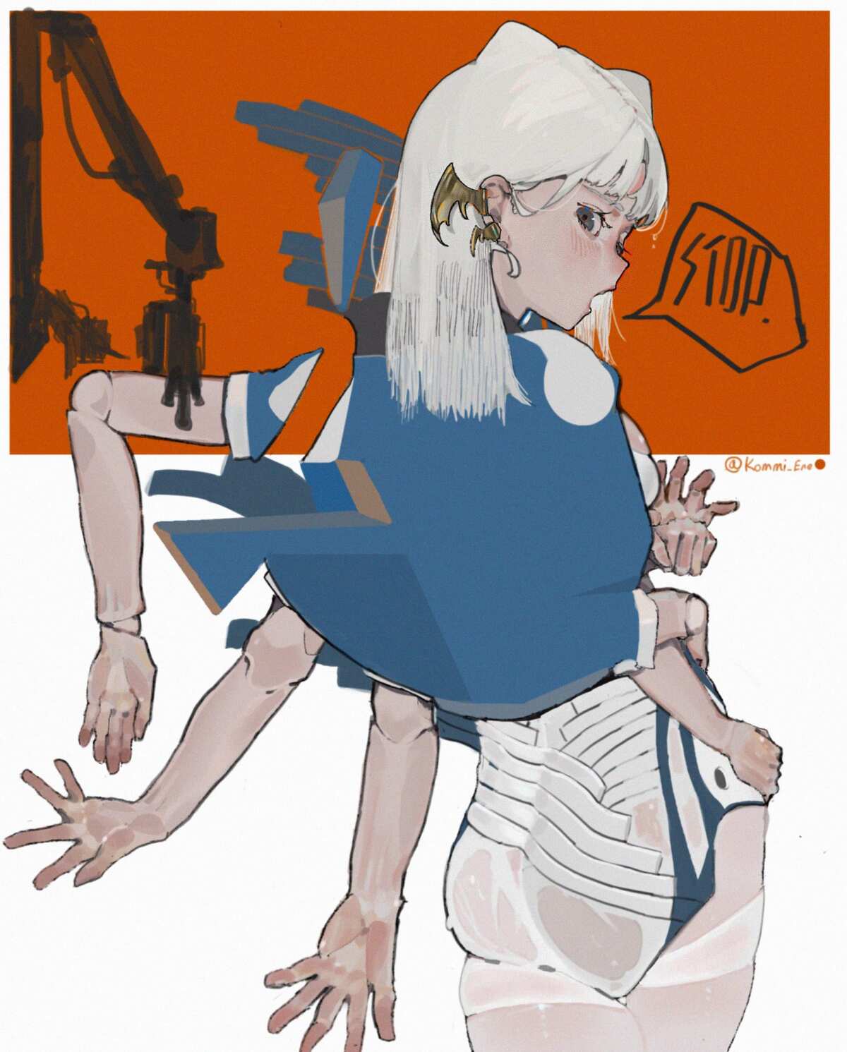 白发少女多臂