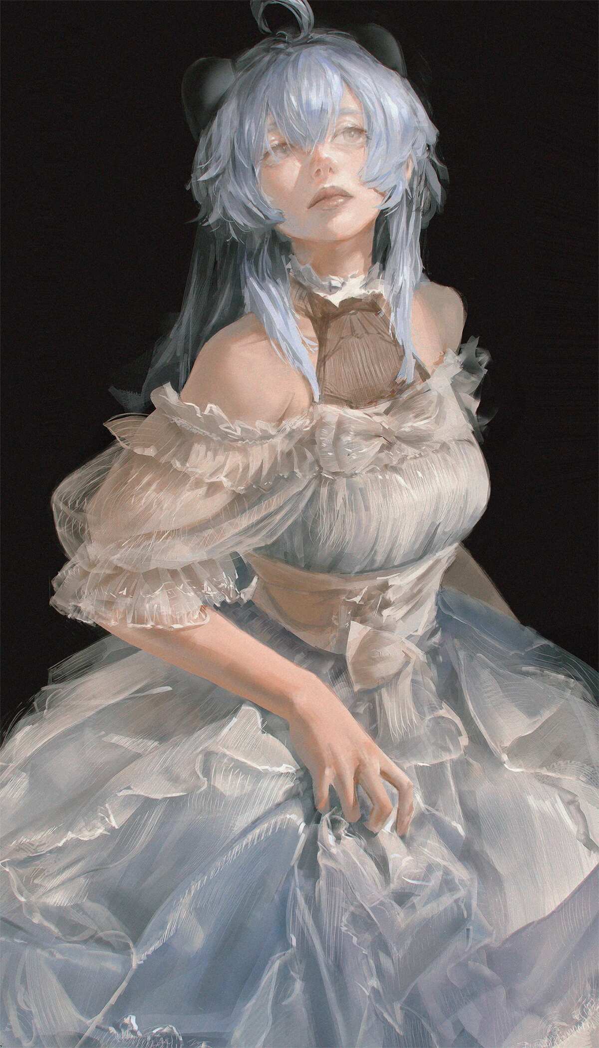 蓝发少女