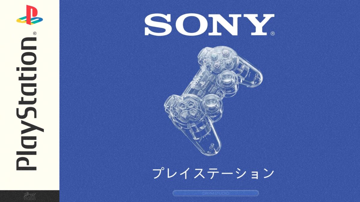 索尼PlayStation游戏手柄透明蓝背景壁纸