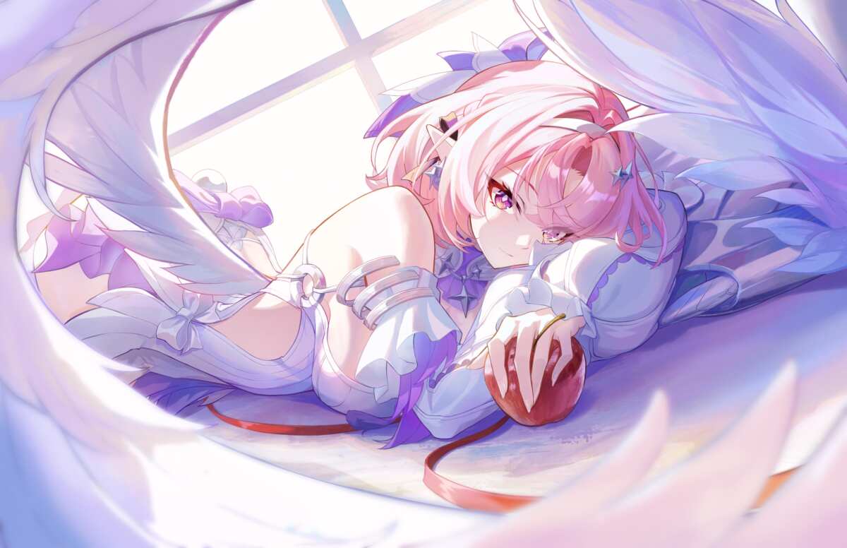 粉色长发女孩