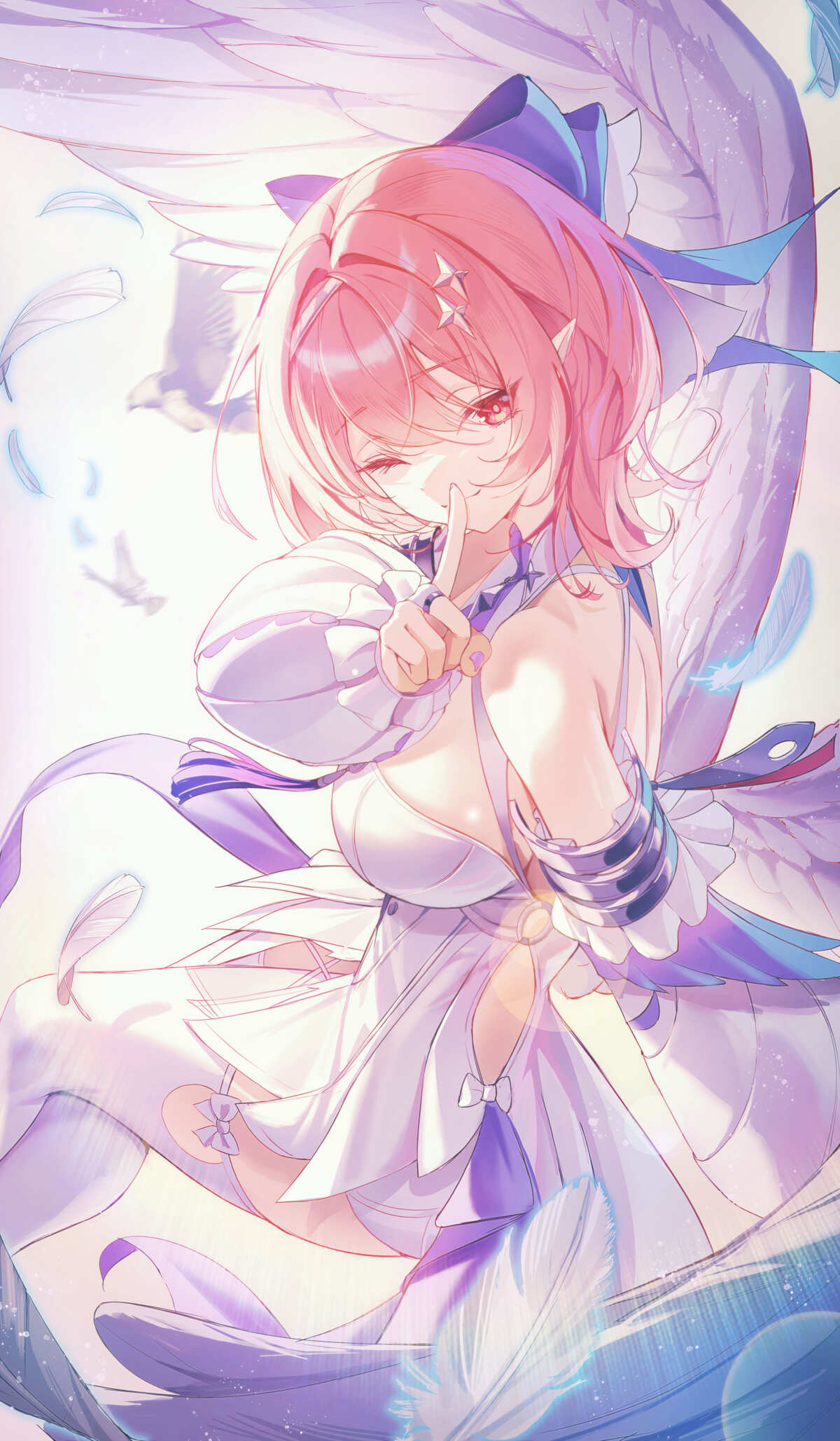 粉色翅膀少女
