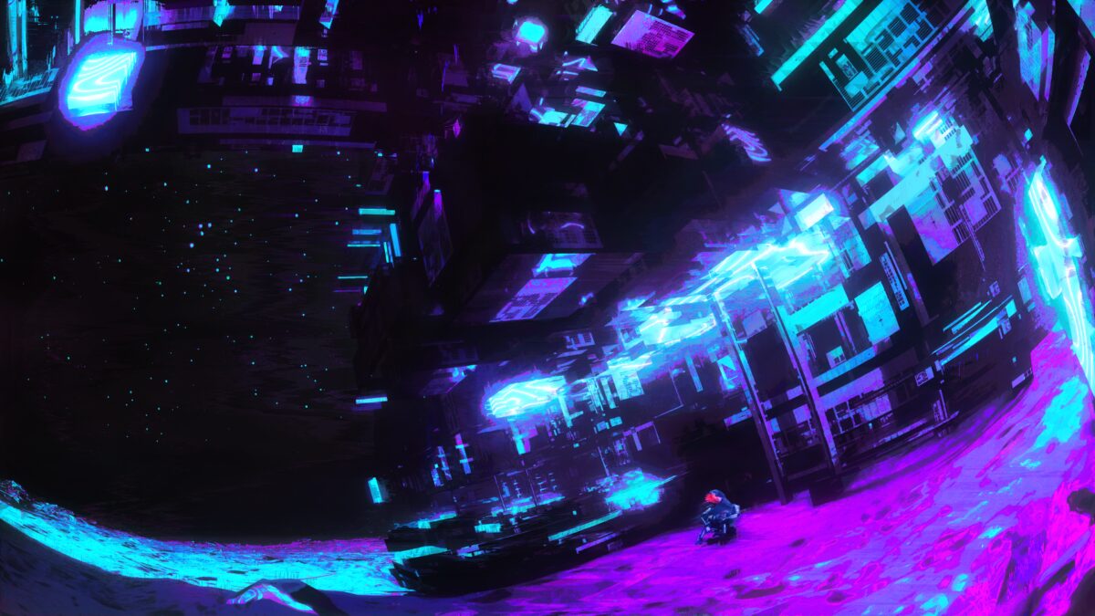 霓虹宇宙飞船