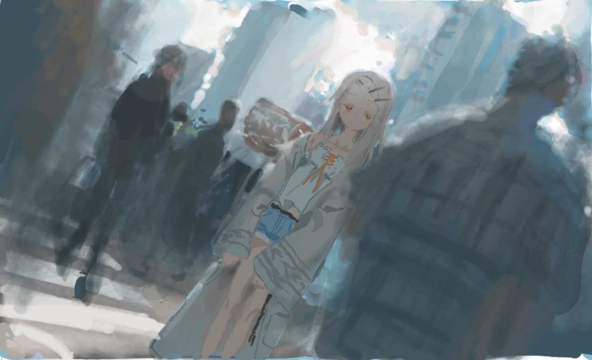 都市街头动漫女孩