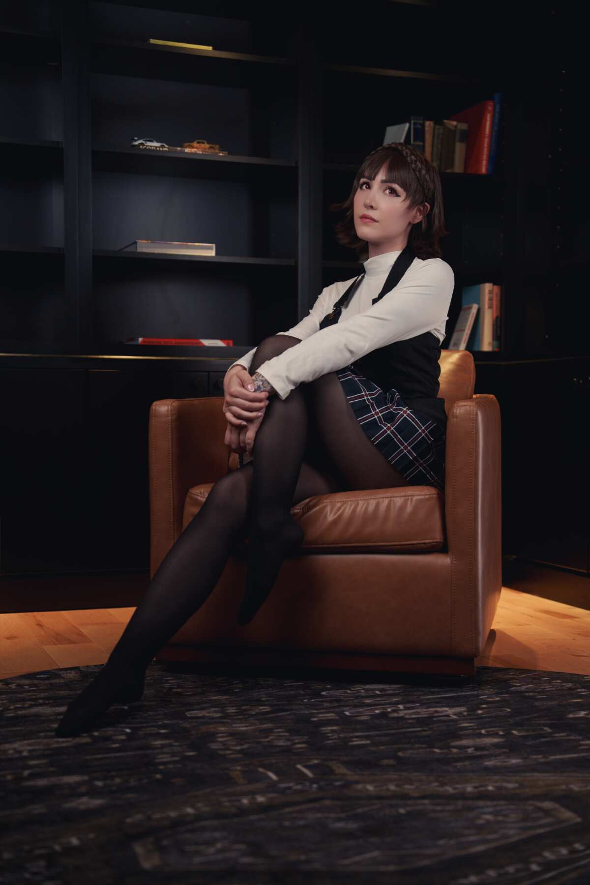 神秘女子的校园风情