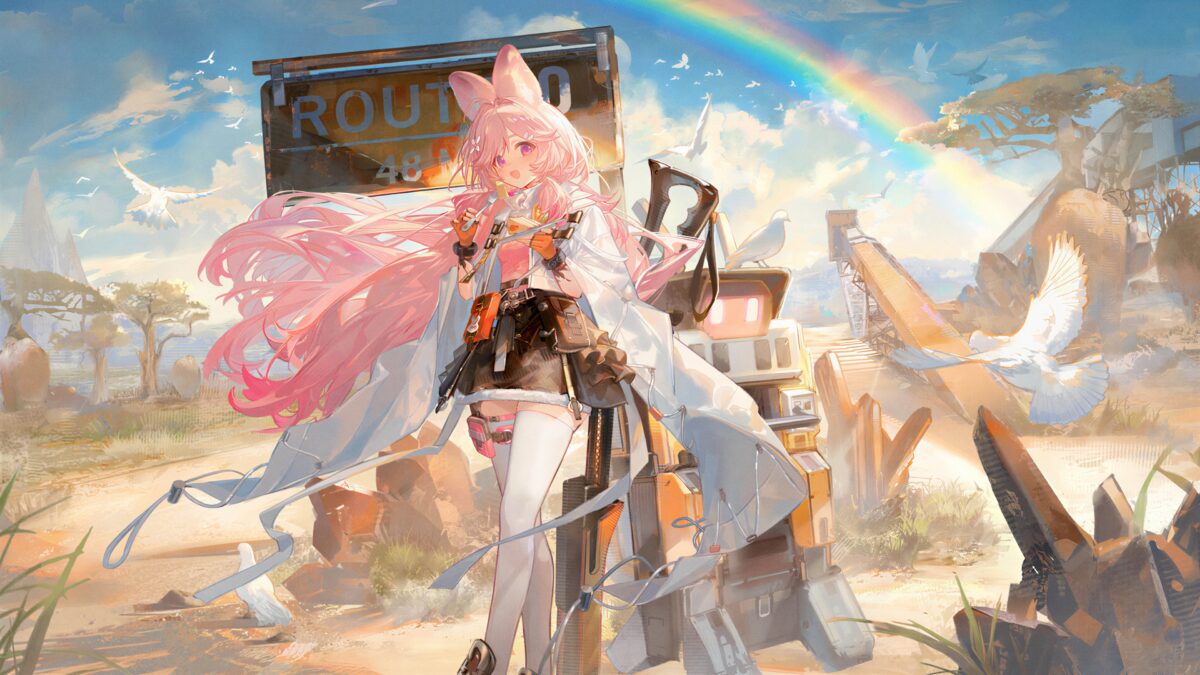 粉色长发少女