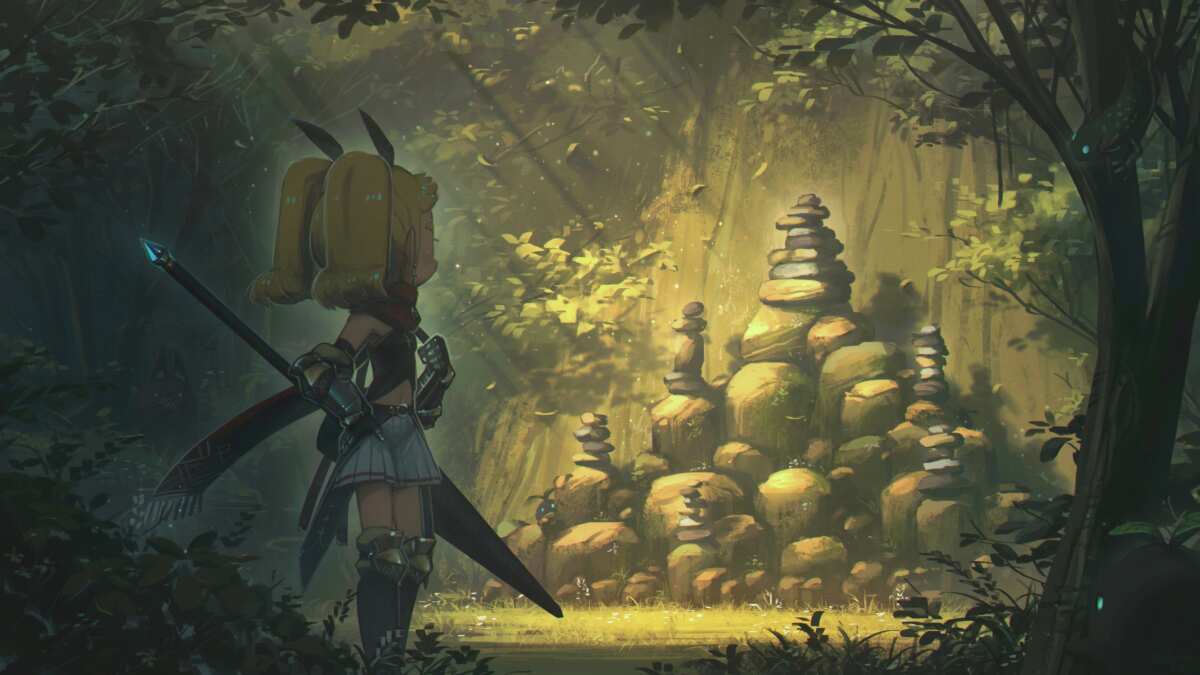 奇幻森林中的少女