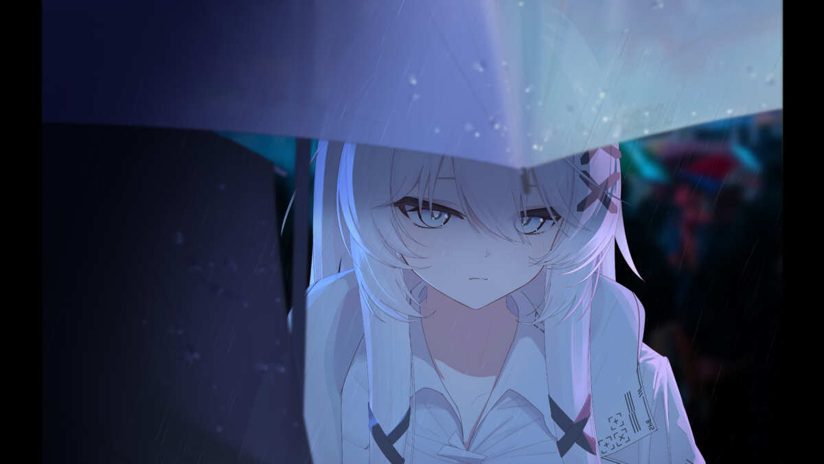 白色长发女孩