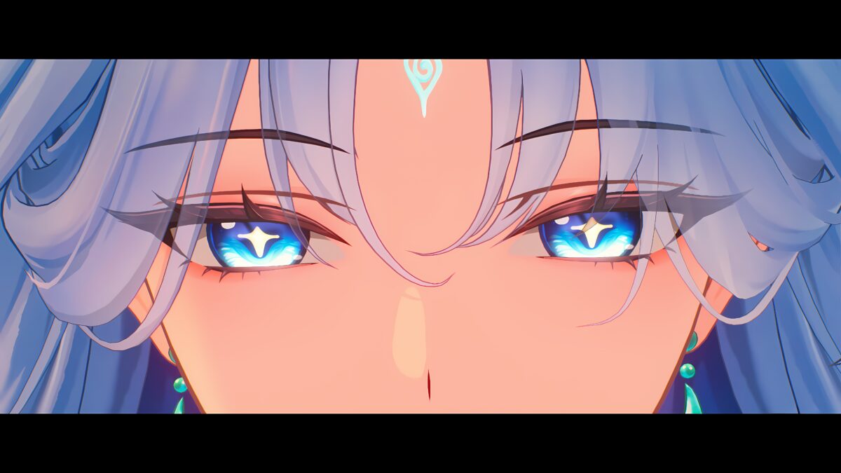 蓝发少女