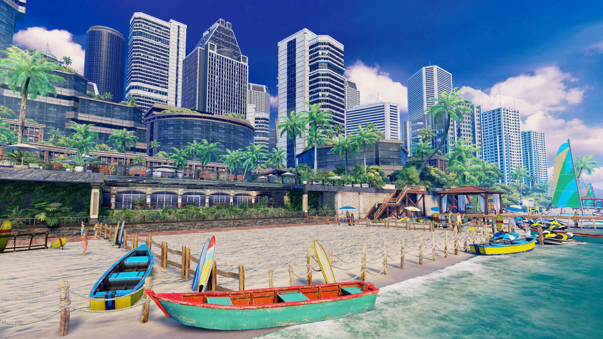 海滨都市风景壁纸