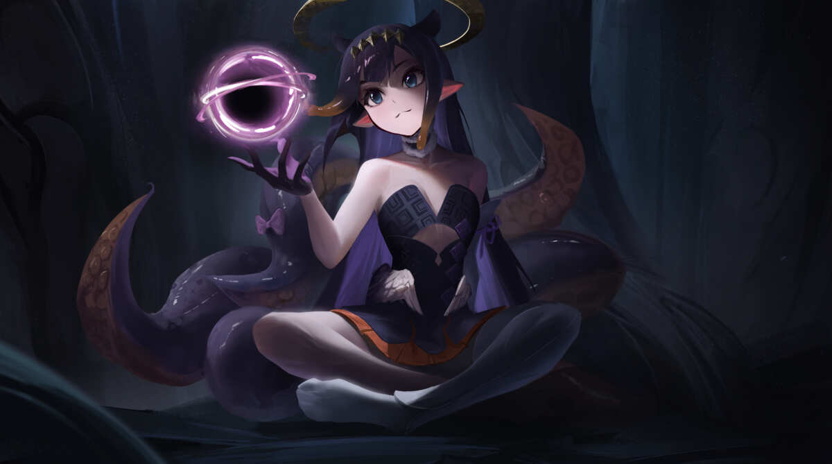 神秘紫发少女